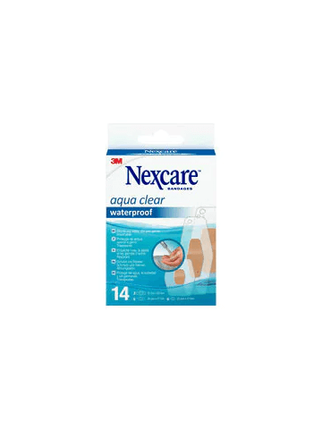 3m Nexcare Aqua Clear Waterproof 14 Cerotti Assortiti