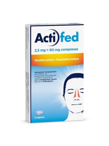 Actifed 2,5mg+60mg 12 Compresse