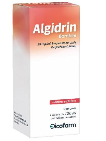 Algidrin Bambini Os Ibuprofene Febbre Dolore 20mg/ml Sciroppo 120ml