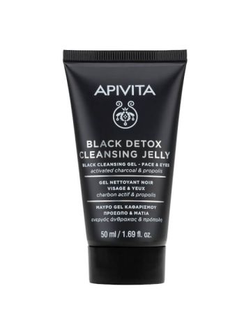 APIVITA_BLACK_DETOX_MINI_GEL_DETERGENTE_NERO_VISO_OCCHI_50ML