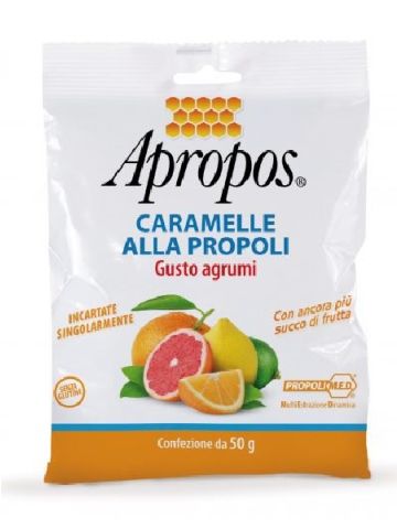 Apropos Caramelle Agrumi Alla Propoli Gola 50g