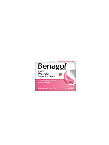 Benagol 24 Pastiglie Fragola Senza Zucchero