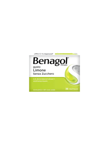 Benagol 36 Pastiglie Limone Senza Zucchero