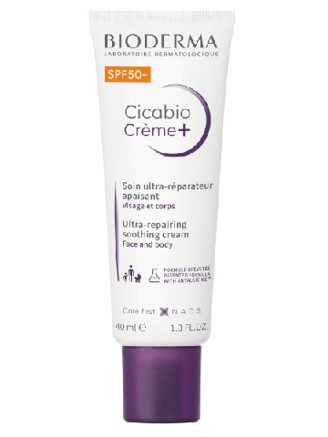 Bioderma Cicabio Crema+ Spf50+ Lenitiva Riparatrice 40ml