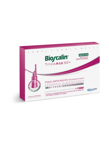 Bioscalin Tricoage 50+ Nuova Formula 8 Fiale Anticaduta Capelli Donna