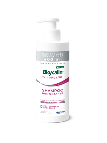 Bioscalin Tricoage 50+ Shampoo Rinforzante Nuova Formula 400ml