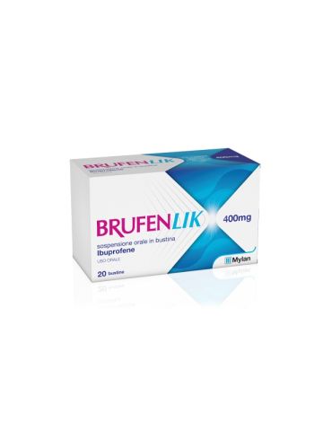 Brufenlik Ibuprofene 400mg Sospensione Orale 20 Bustine 10ml