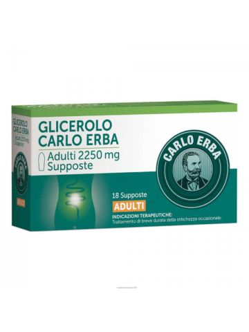 Carlo Erba Glicerolo Adulti 2250mg 18 Supposte