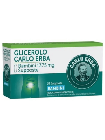 Carlo Erba Glicerolo Bambini 1375mg 18 Supposte