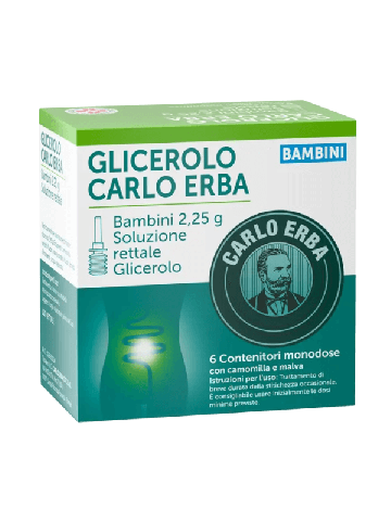 Carlo Erba Glicerolo Bambini 2,25g 6 Microclismi