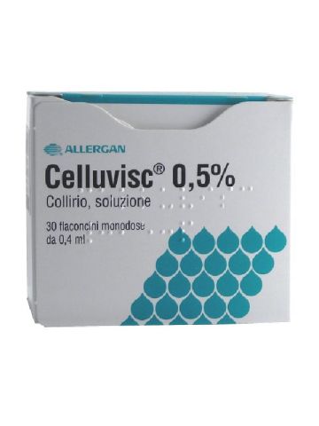 Celluvisc 0,5% Collirio Lubrificante Occhi Secchi Monodose 30 Flaconcini