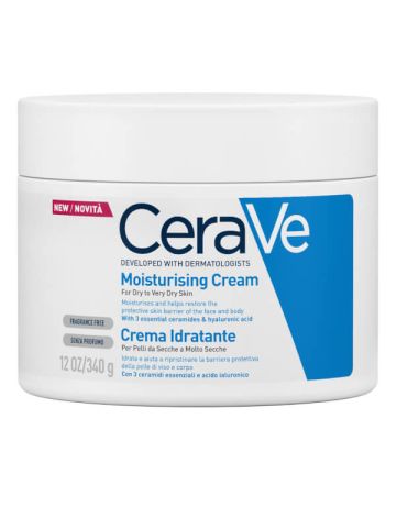 Cerave Crema Idratante Viso Corpo Pelle Secca 340ml