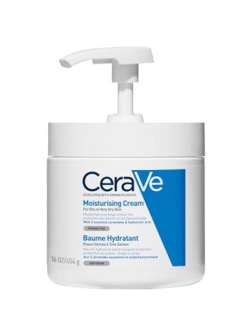 Cerave Crema Idratante Viso Corpo Pelle Secca Pump 454g