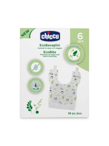 Chicco Bavaglini Monouso Compostabili 36 Pezzi