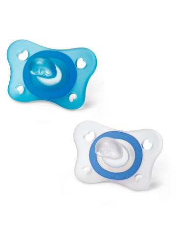 Chicco Physio Gommottino Silicone Azzurro 2-6 Mesi 2 Pezzi