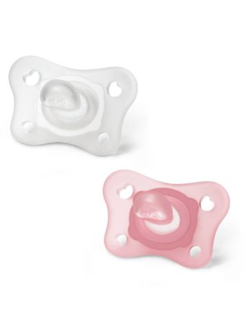 Chicco Physio Gommottino Silicone Rosa 0-2 Mesi 2 Pezzi