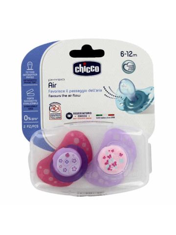 Chicco Succhietto Air Silicone 6-12 Mesi