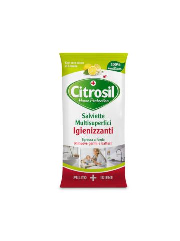 Citrosil Home Protection Salviette Multisuperfici Igienizzanti Limone