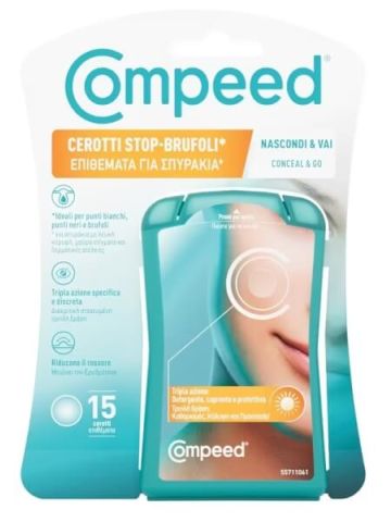 Compeed Cerotti Stop Brufoli Tripla Azione 15 Pezzi