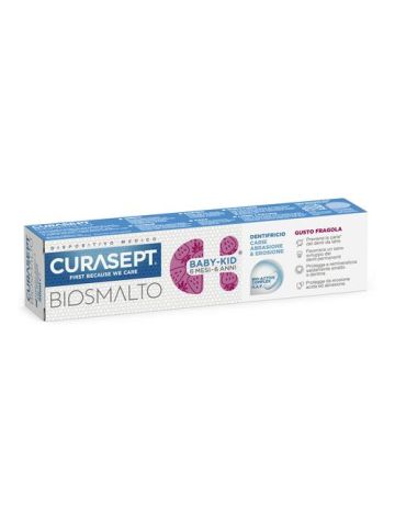 Curasept Biosmalto Dentifricio Baby-kid Fragola 50ml
