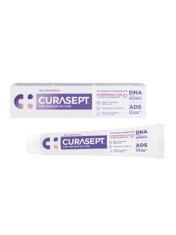 Curasept Gel Dentifricio 0,20% Clorexidina Rigenerante Ads+dna 75ml