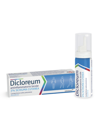 Dicloreum Antinfiammatorio Schiuma 3% 50g