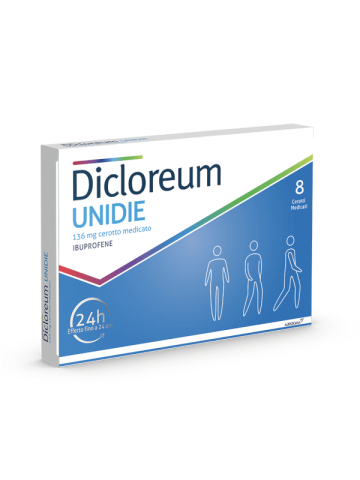 Dicloreum Unidie 136mg 8 Cerotti Medicati