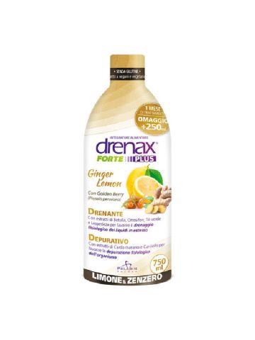 Drenax Forte Drenante Depurativo Liquido Limone Zenzero 750ml