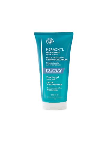 Ducray Keracnyl Gel Detergente Viso Corpo Pelli Impure 200ml