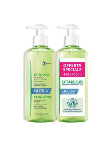 Ducray Shampoo Extra-delicato Dermoprotettivo 2x400ml