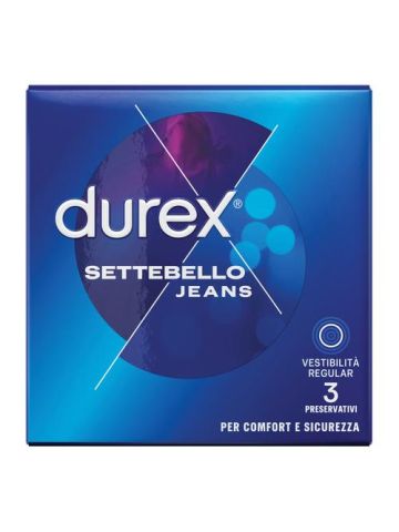 Durex Settebello Jeans Preservativi 3 Pezzi