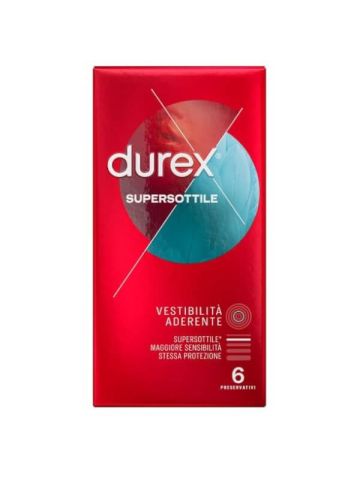 Durex Supersottile Preservativi 6 Pezzi