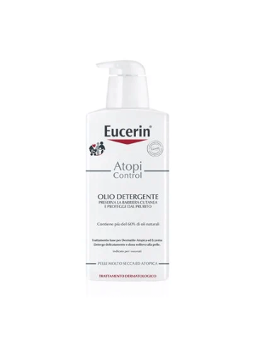 Eucerin Atopicontrol Olio Detergente Omega 20% Pelle Secca Atopica 400ml