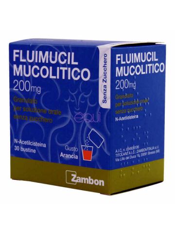 Fluimucil 200mg 30 Bustine Senza Zucchero