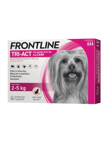 Frontline Tri-act Cani 2-5 Kg 3 Pipette