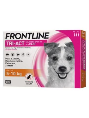 Frontline Tri-act Cani 5-10 Kg 3 Pipette