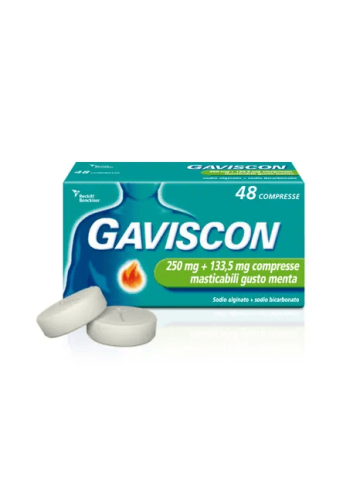 Gaviscon 250+133,5mg Compresse Menta