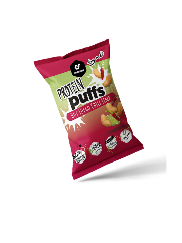 Go Fitness Nutrition Protein Puffs Texas Barbecue Chili/lime 50 Grammi