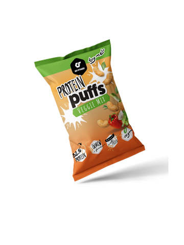 Go Fitness Nutrition Protein Puffs Texas Barbecue Veggie Mix 50 Grammi