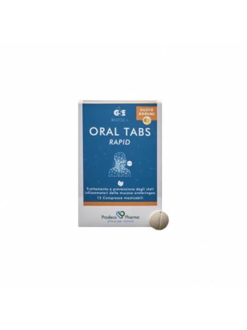 Gse Biotic+ Oral Tabs Rapid Gola Infiammata 12 Compresse