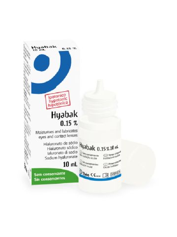 Hyabak 0,15% Soluzione Oftalmica Occhi Secchi 10ml
