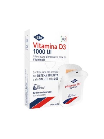 Ibsa Vitamina D3 1000ui Benessere Ossa Difese Immunitarie 30 Film Orodispersibili