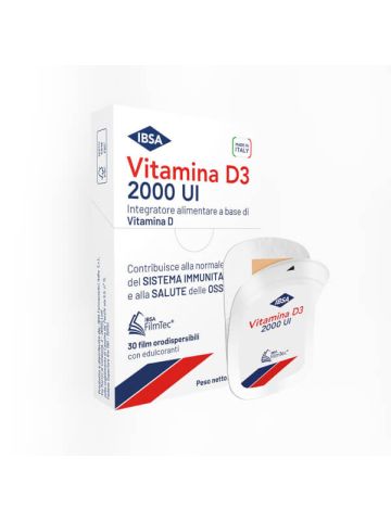 Ibsa Vitamina D3 2000ui Benessere Ossa Difese Immunitarie 30 Film Orodispersibili