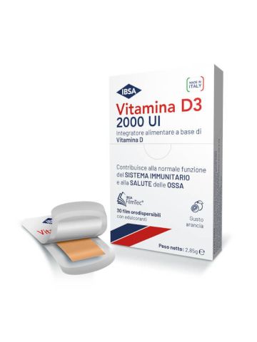 Ibsa Vitamina D3 2000ui Benessere Ossa Difese Immunitarie 30 Film Orodispersibili