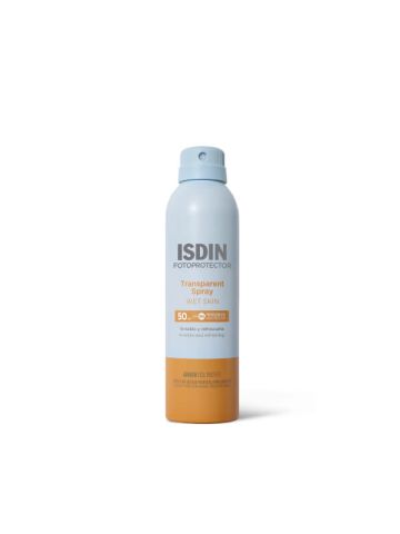 ISDIN_FOTOPROTECTOR_TRANSPARENT_SPRAY_WET_SKIN_SPF50_SOLARE_250ML