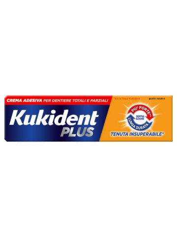 Kukident Plus Doppia Azione Crema Adesiva Protesi Dentarie 40g