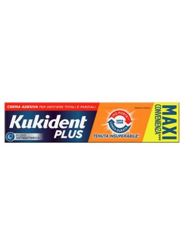 Kukident Plus Doppia Azione Crema Adesiva Protesi Dentarie 65g