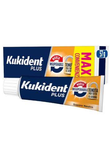 Kukident Plus Morso Insuperabile Crema Adesiva Protesi Dentarie 57g