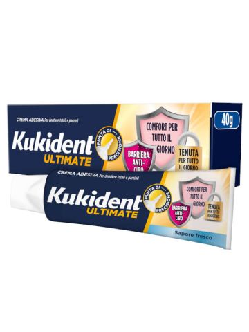 Kukident Ultimate Fresco Crema Adesiva Protesi Dentarie 40g