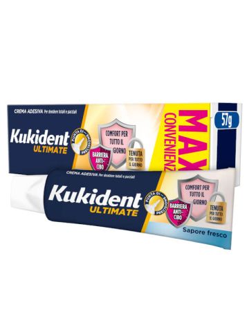Kukident Ultimate Fresco Crema Adesiva Protesi Dentarie 57g